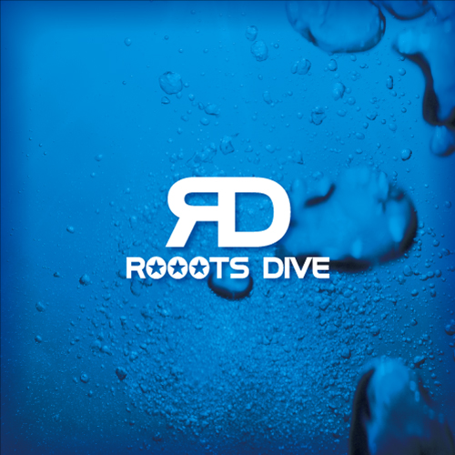 roootsdive logo,A6 postcard